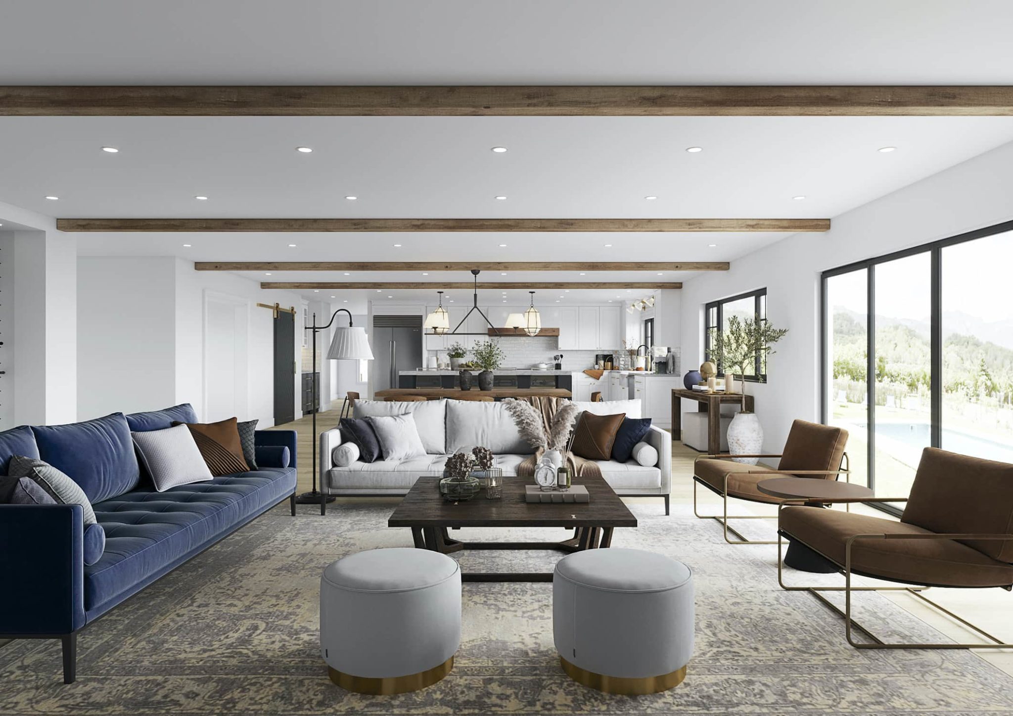 Custom light-oak kitchen handcrafted by GS Custom Cabinets, San Leandro